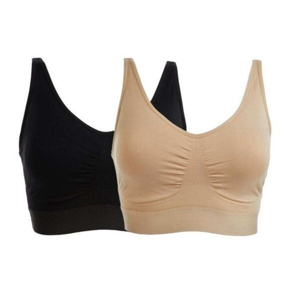 Rhonda Shear Wrap Back Leisure Bra 2 Pack X LARGE (RE-01) - Picture 5 of 5